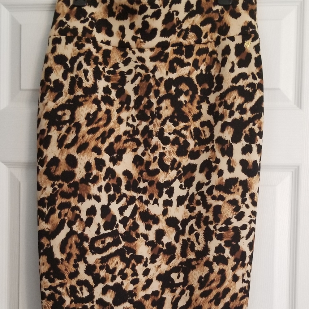 Animal print skirt